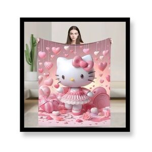 NWOT- Hello Kitty Pink Blanket
